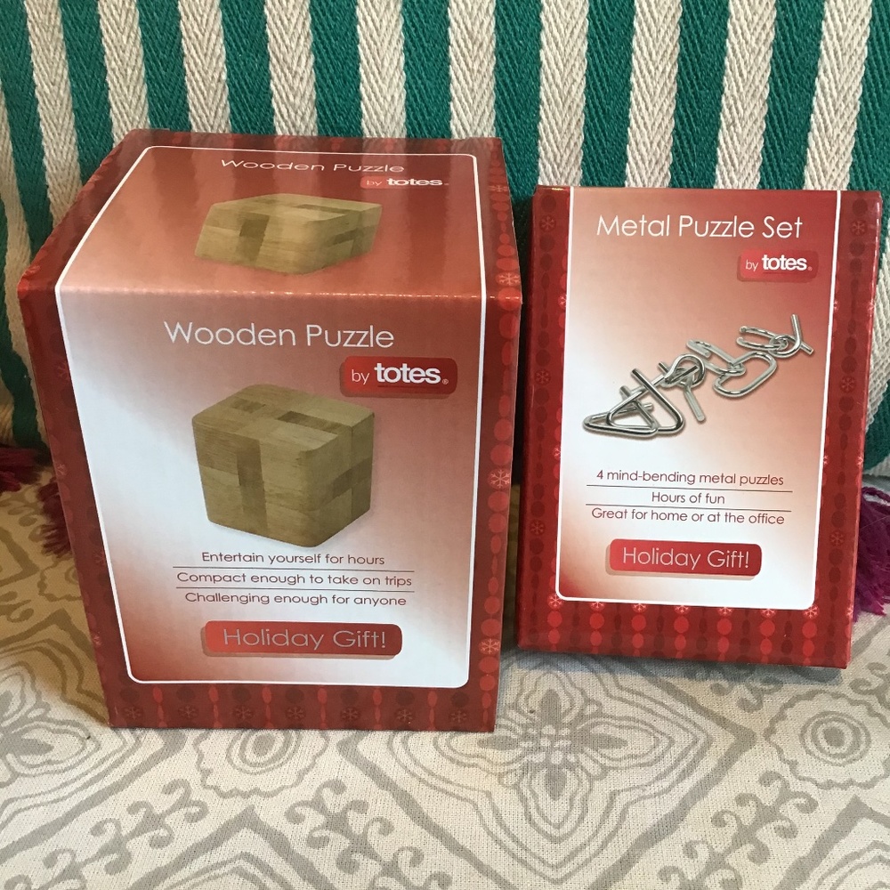 Totes wooden and metal puzzles